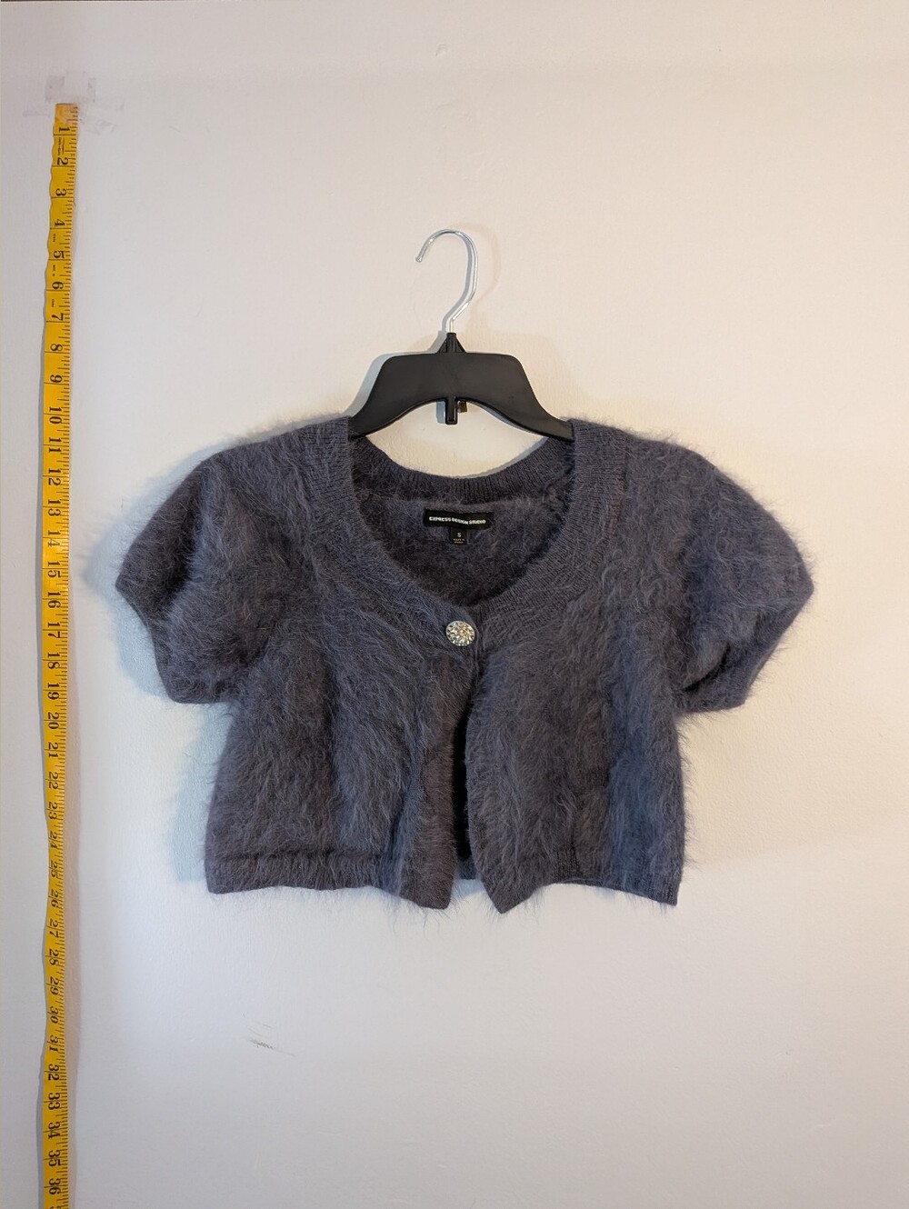 Womens Express Cozy Fuzzy Sweater In Purple